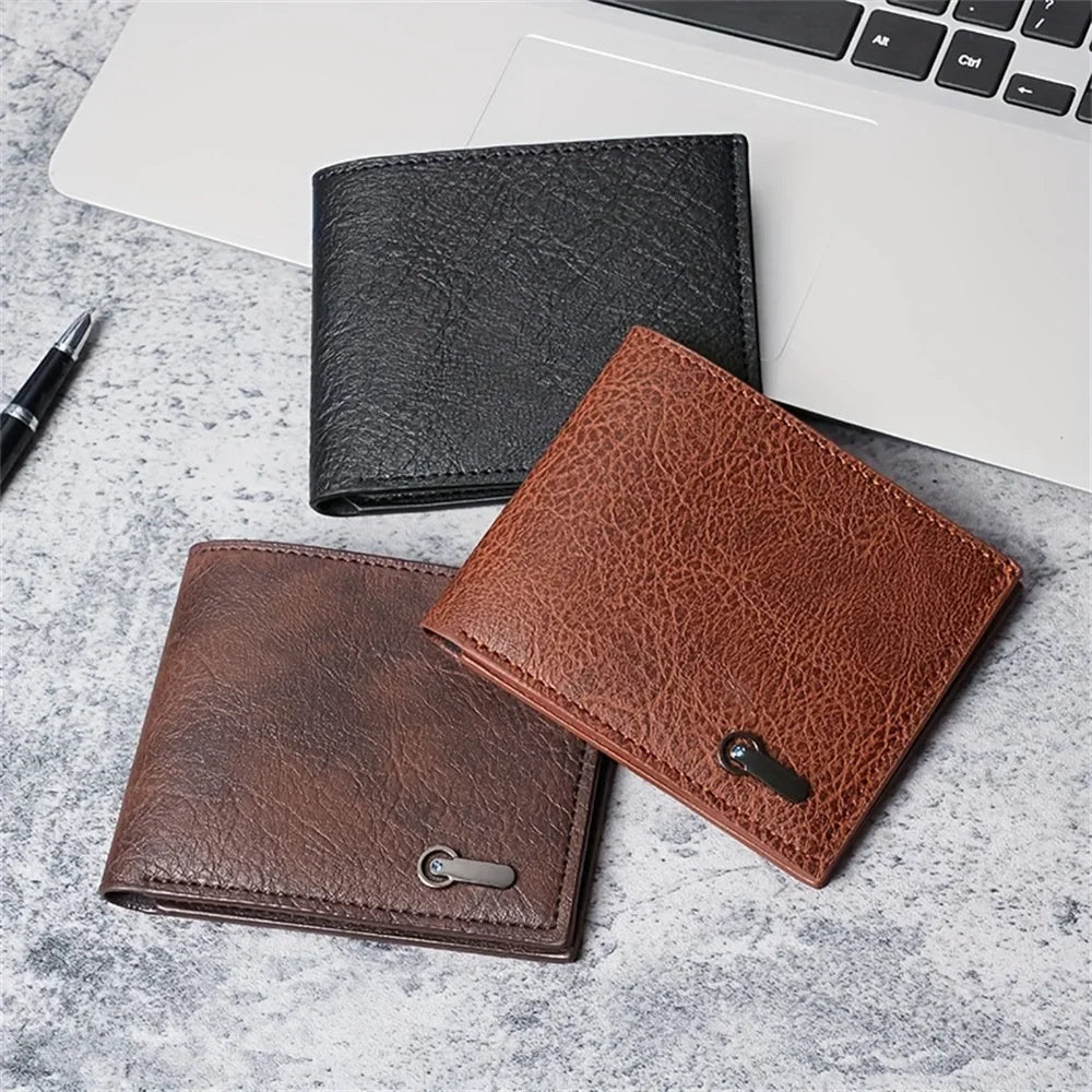 Men Wallet Vintage Women Wallets Men's Backpack Short Shoulder Bag