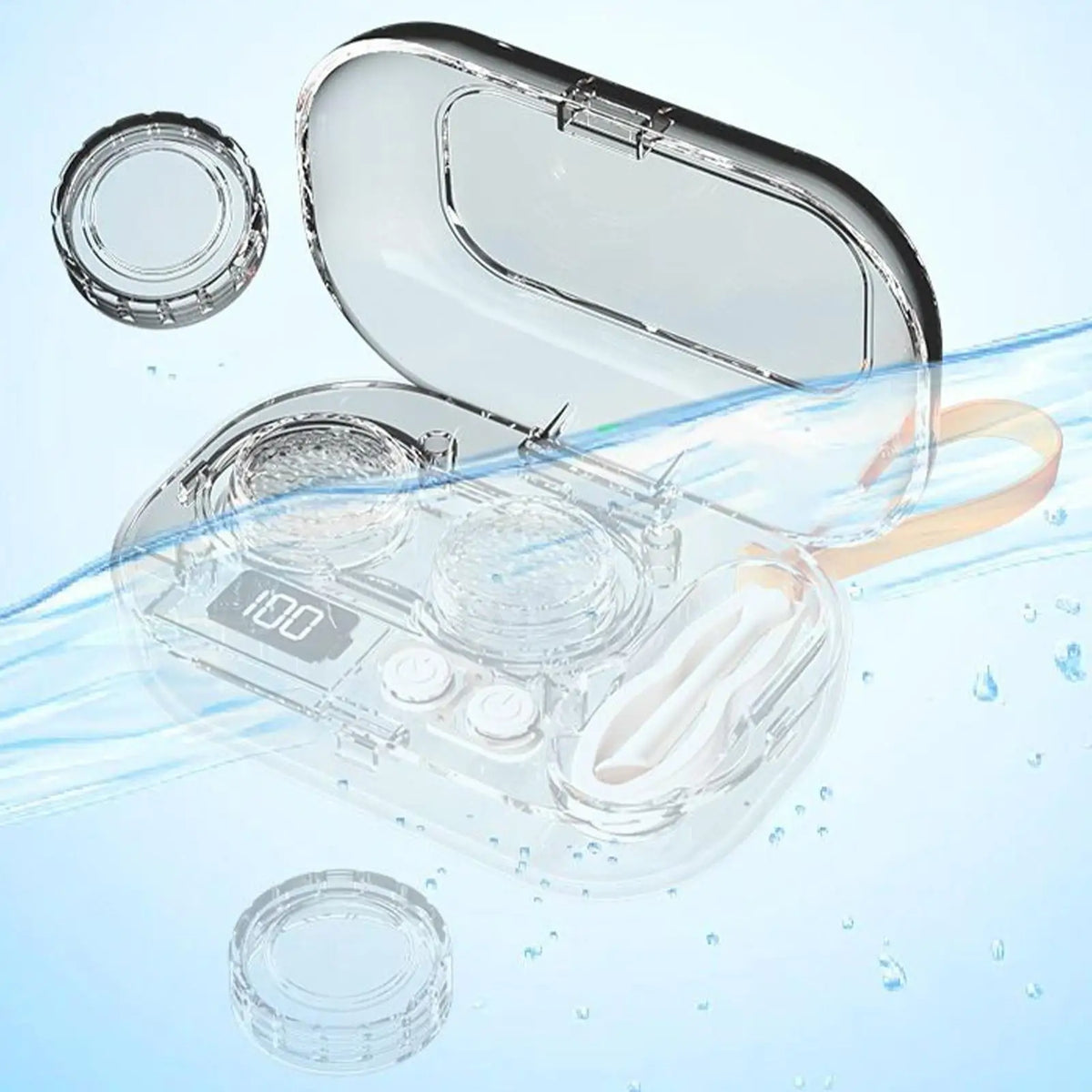 Ultrasonic Contact Lens Cleaner | Portable USB Rechargeable