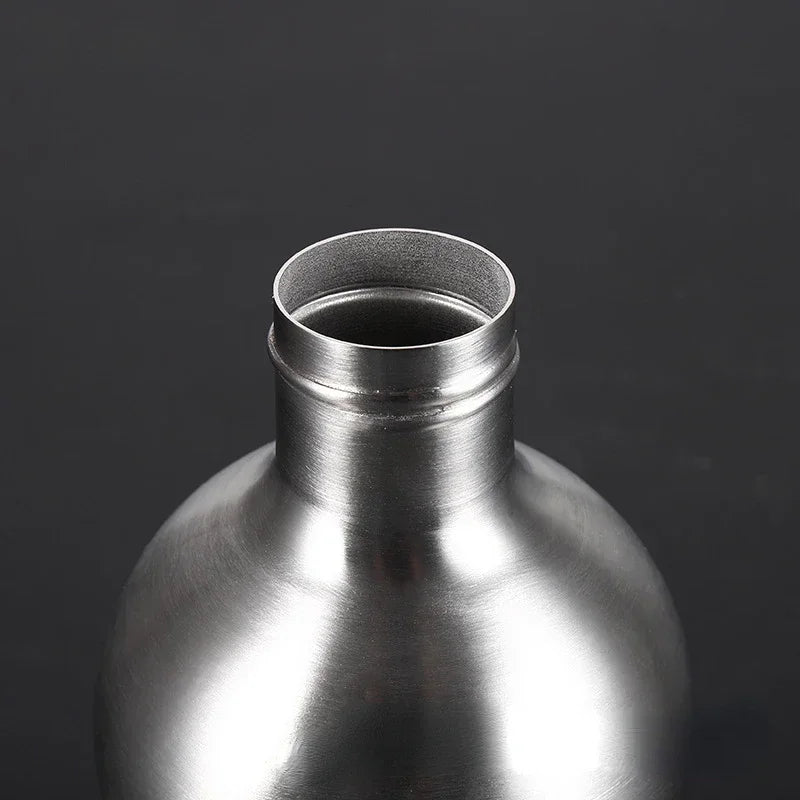 Portable Hip Flask Wine Jug Gourd Bottle Water Stainless Steel