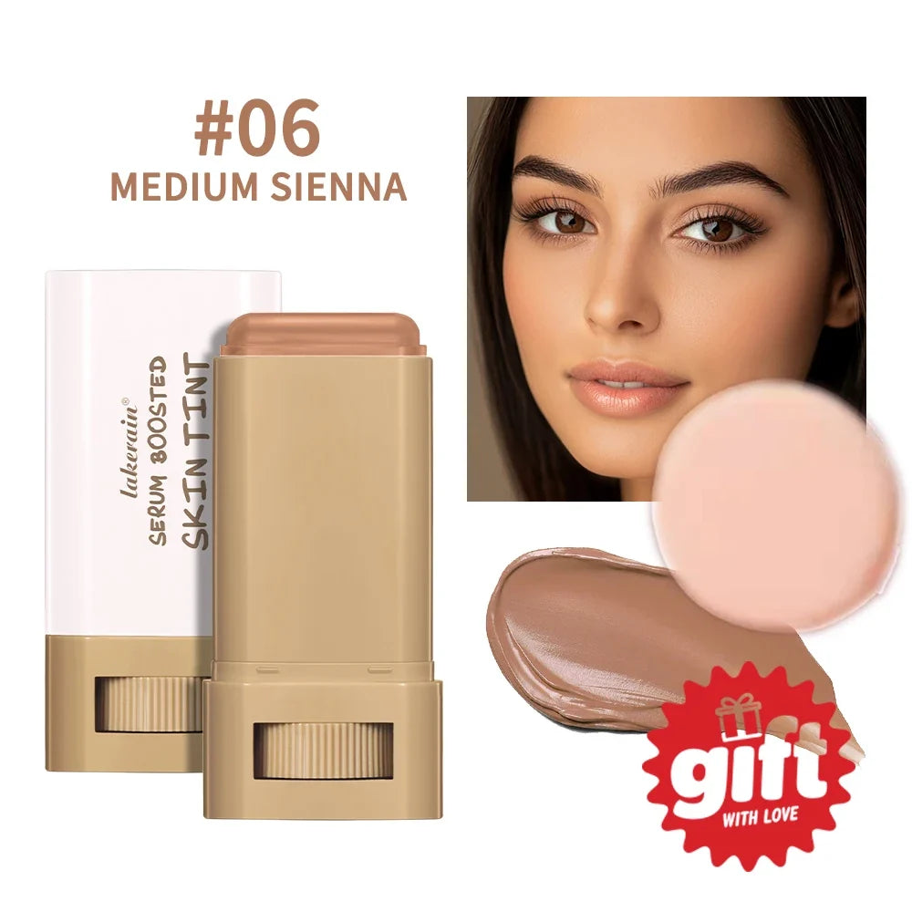 Lakerain Waterproof Skin Tint Stick + Puff | Tinted Serum