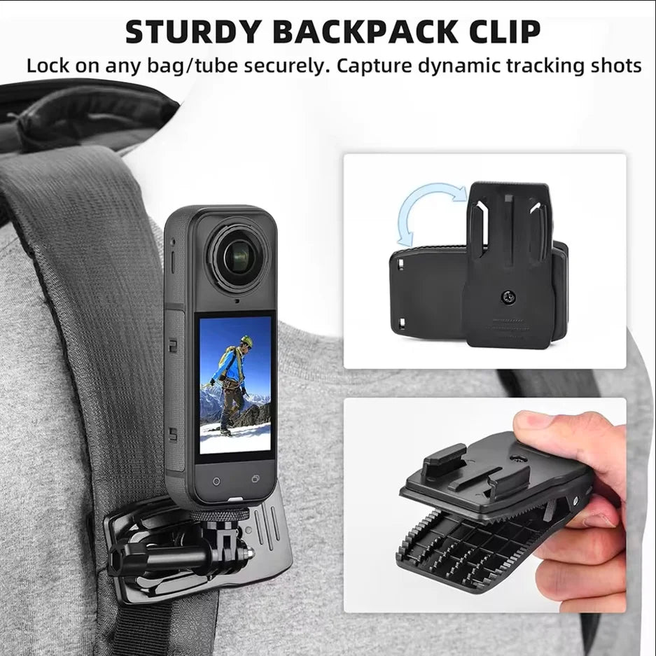 Insta360 X5/X4/X3 Accessories Kit – Chest, Head & Wrist Mount