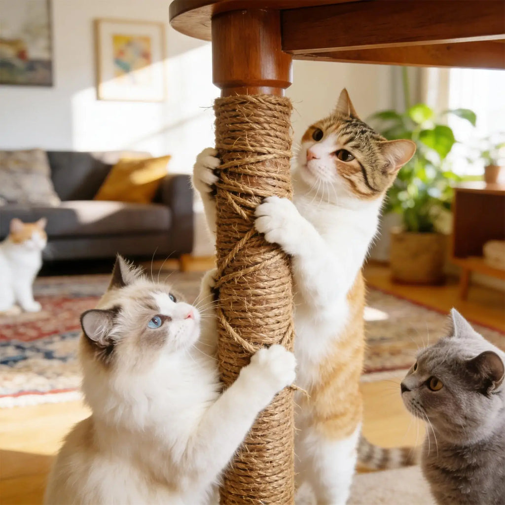 Natural Sisal Rope Cat Scratcher Replacement Wrap – 164 ft