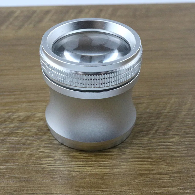 Metal Tube Magnifying Glass – Black & White Slim Waist Design
