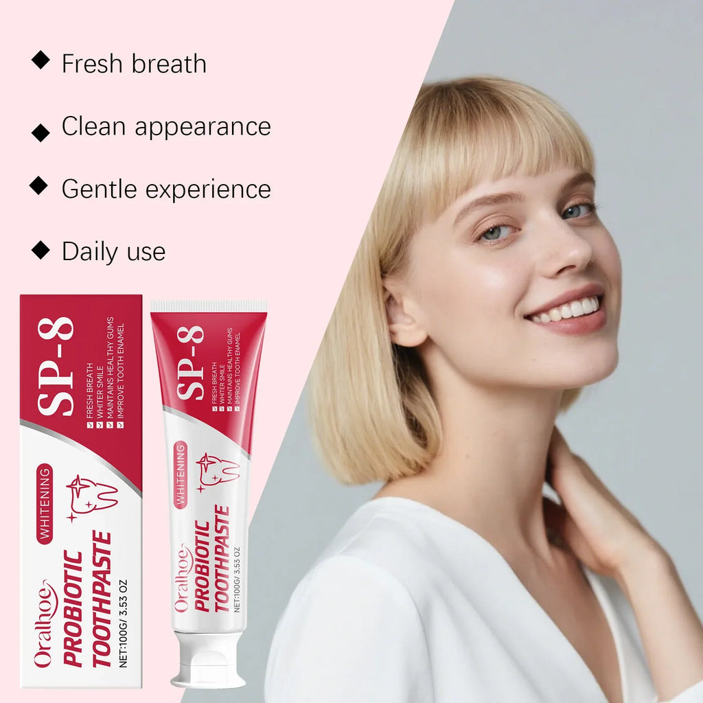 Oralhoe Probiotic Toothpaste | Enamel Whitening & Gum Care