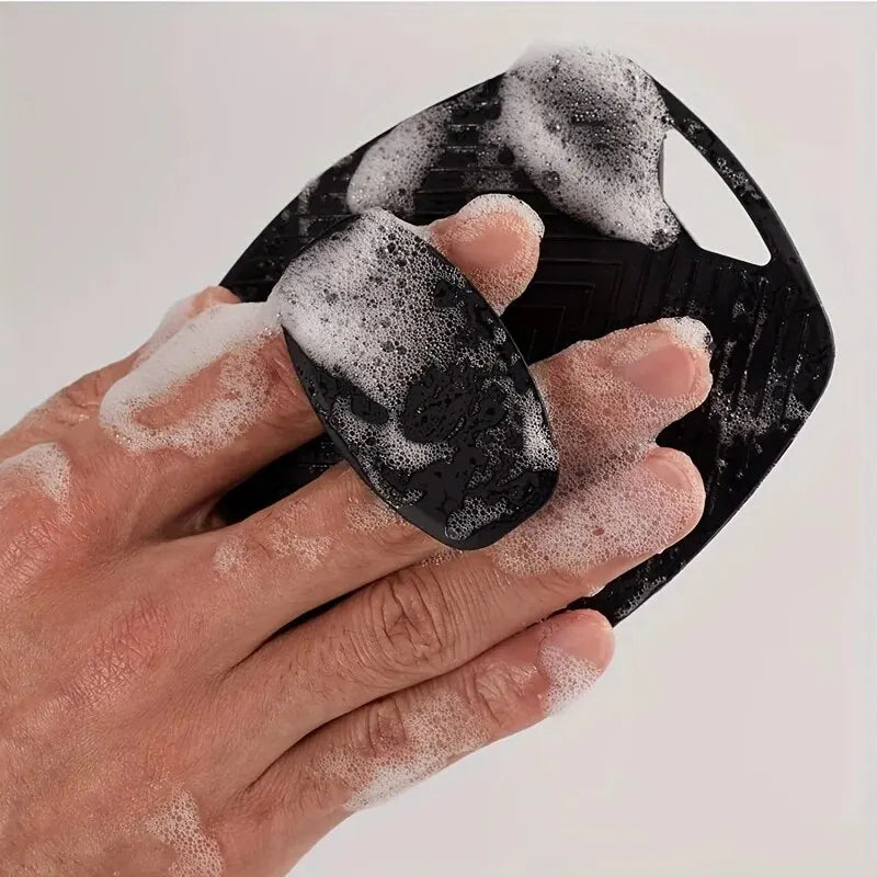 Silicone Exfoliating Body Scrubber Brush | No-Slip Handle