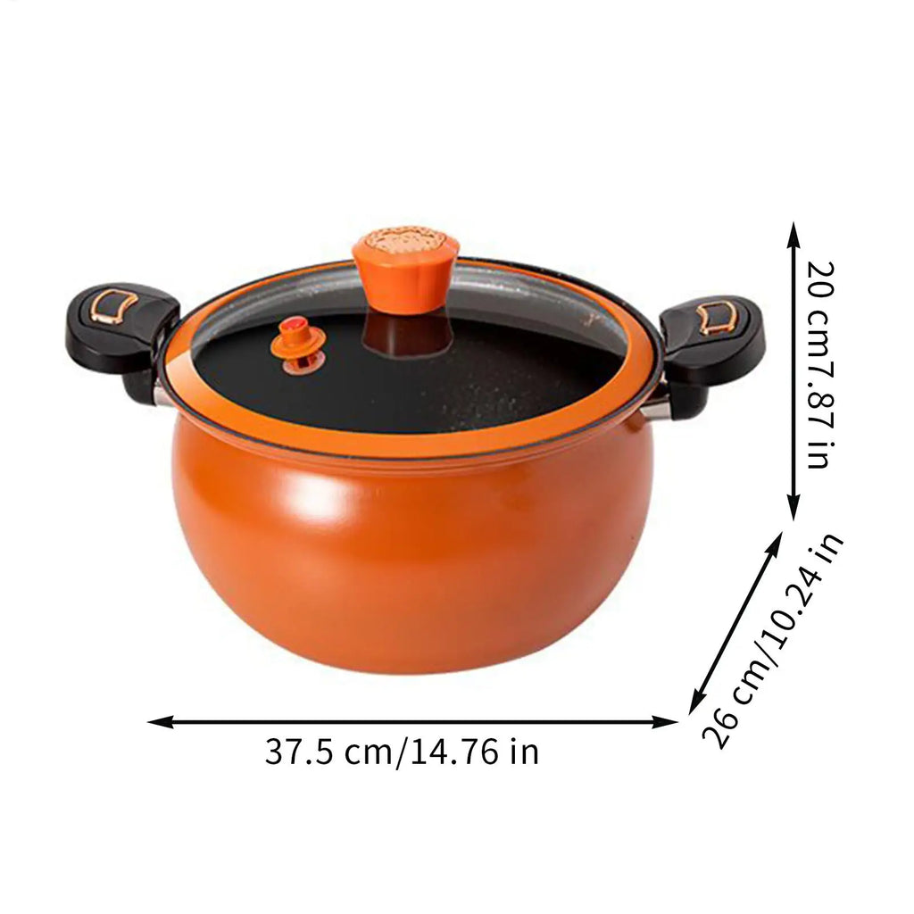 Pressure Cooker Cooking Pot Stew Fast Heating Non Stick See Through