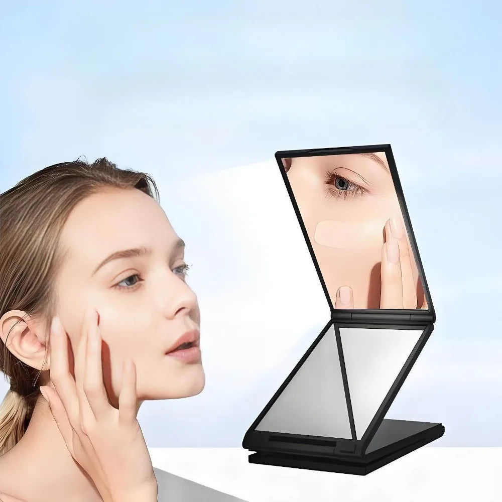 360° 4-Way Folding Mirror – Back View, Travel & Makeup