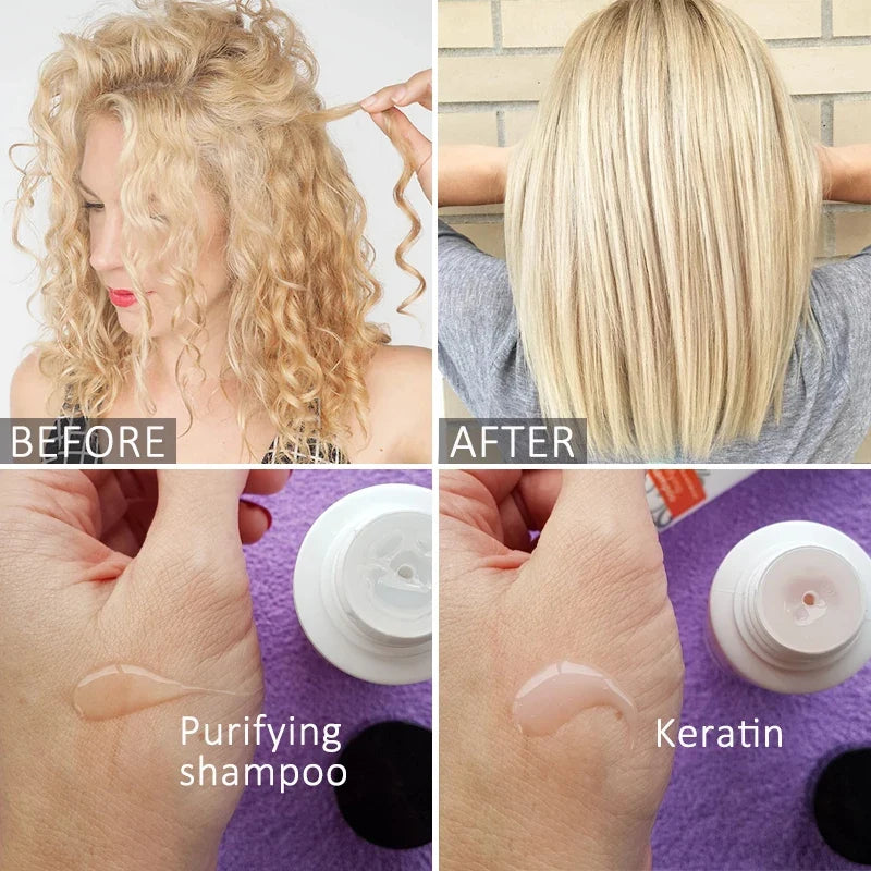 PURC Brazilian Keratin Shampoo & Conditioner Treatment Set