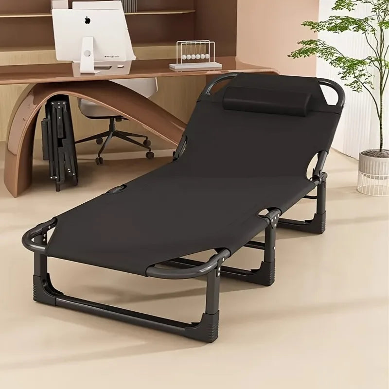 Outdoor Folding Lounge Chair with Headrest | Beach & Poolside
