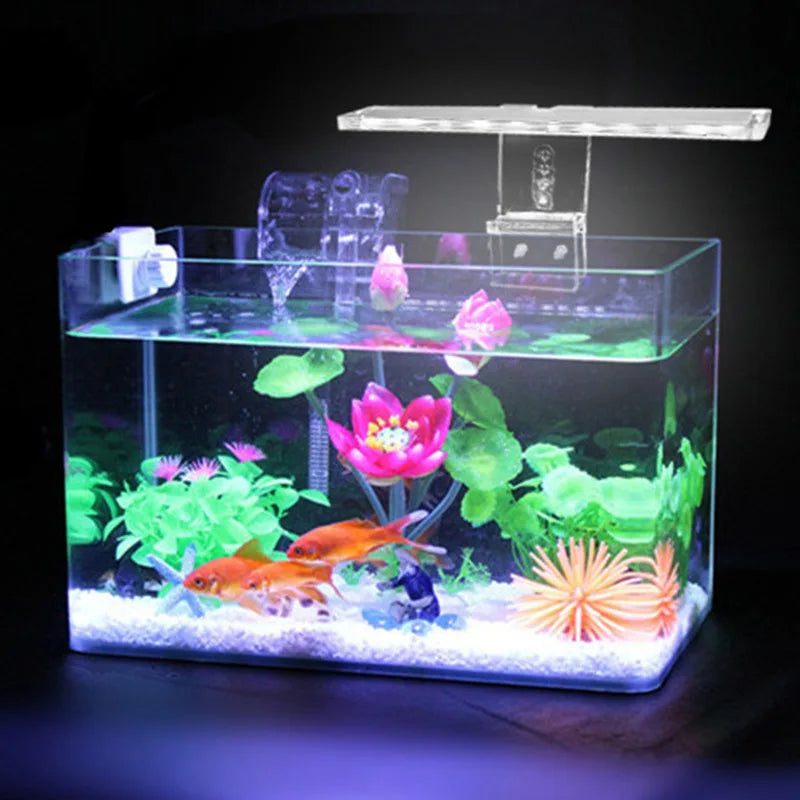 LED Aquarium Clip-On Light 2W 5V Strip Lamp for Fish Tanks