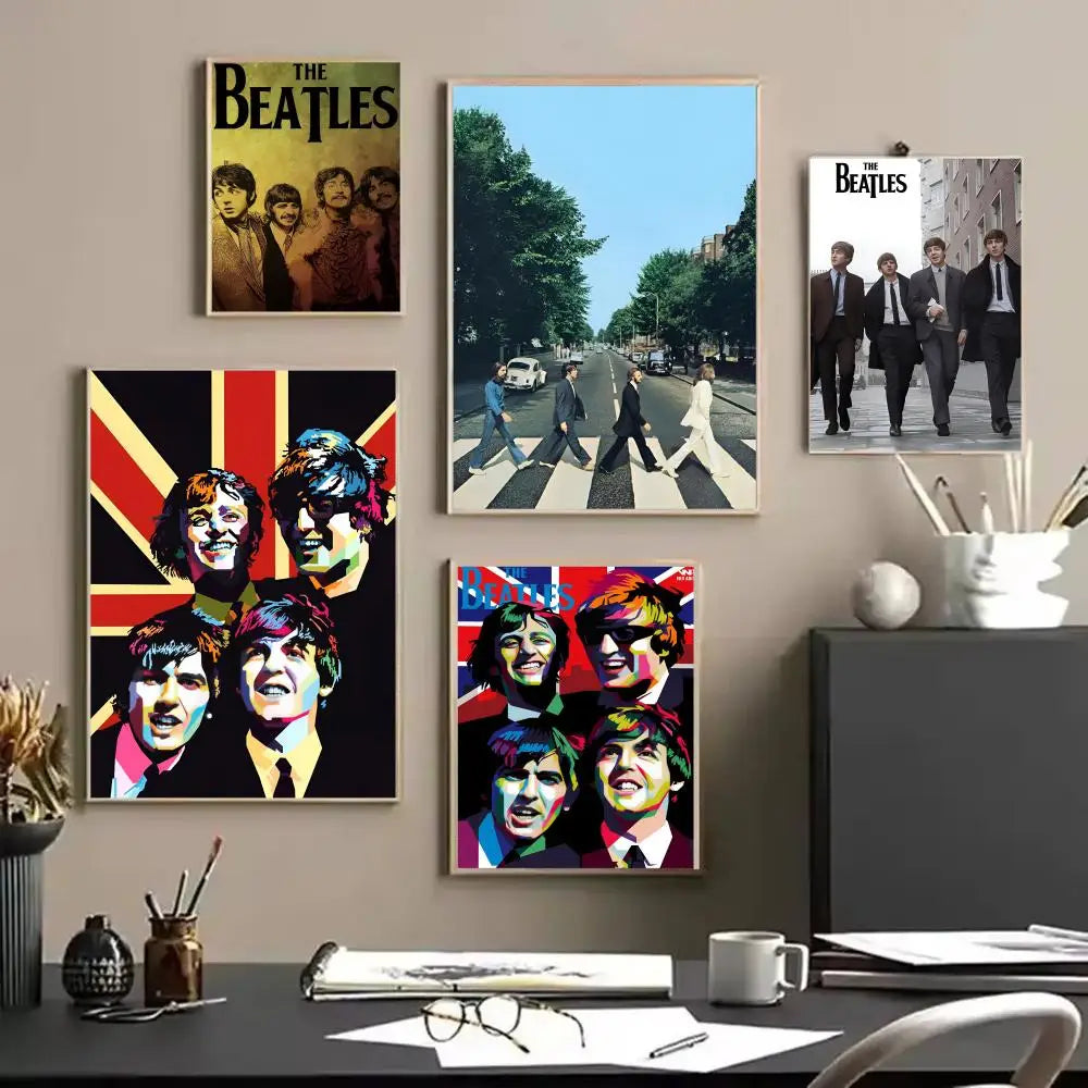 Beatles Canvas Wall Art – Unframed Music Poster Print