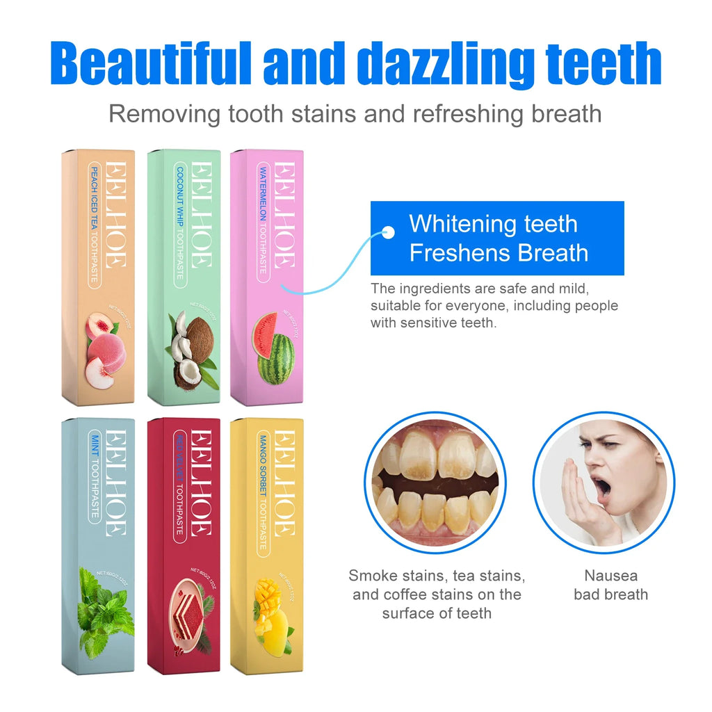 Eelhoe Fruity Whitening Toothpaste – Stain Removal & Fresh Breath