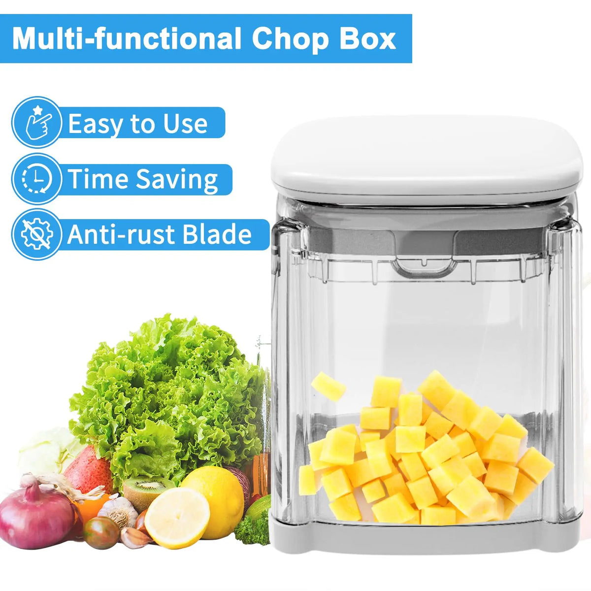 4-in-1 Stainless Steel Vegetable & Fruit Slicer Shredder