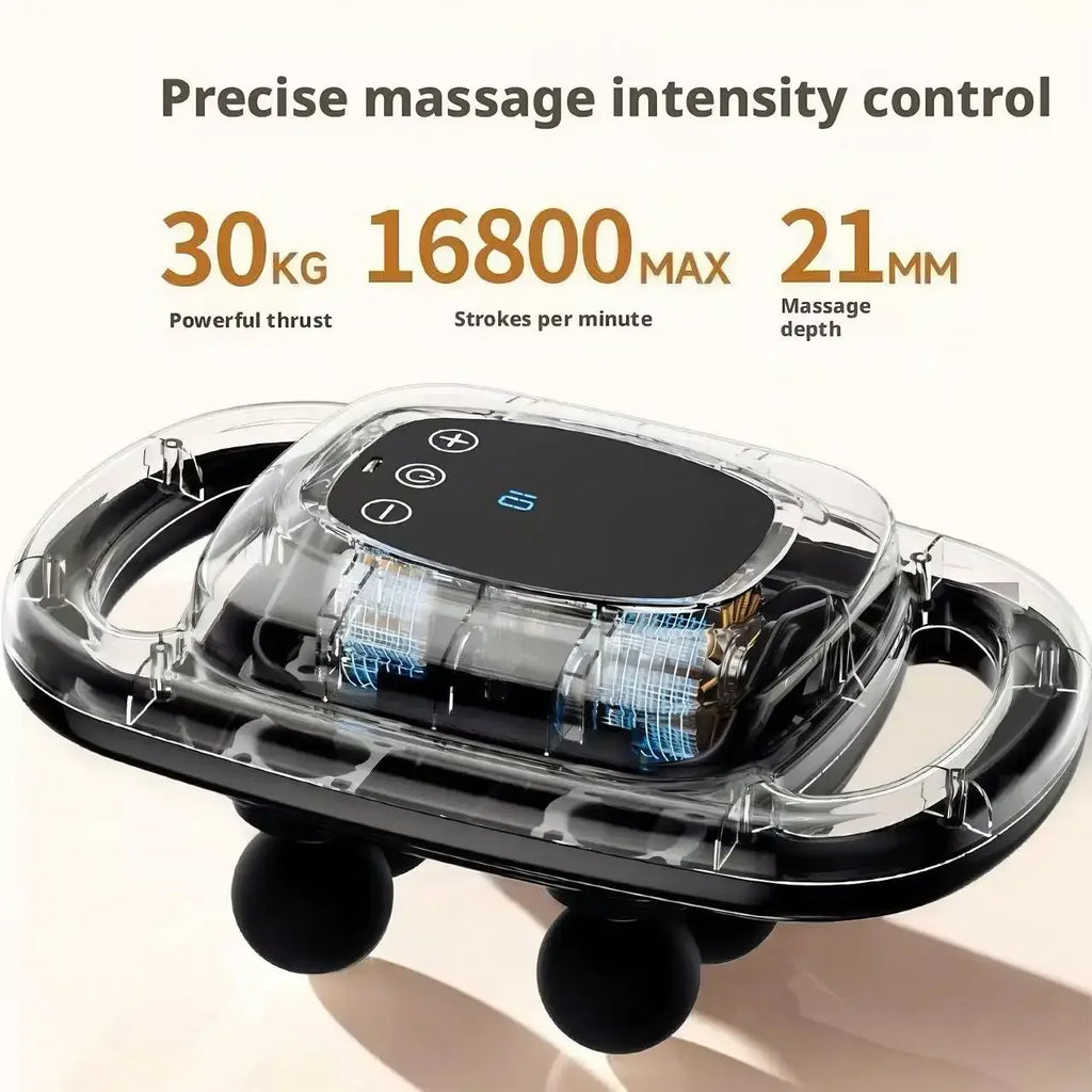 6-Head Percussion Massage Gun | 9 Modes Electric Massager