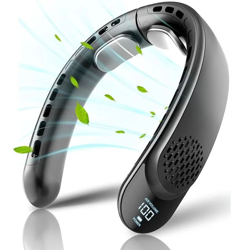 HOMEFISH Bladeless Neck Fan | 4000mAh Type-C Rechargeable