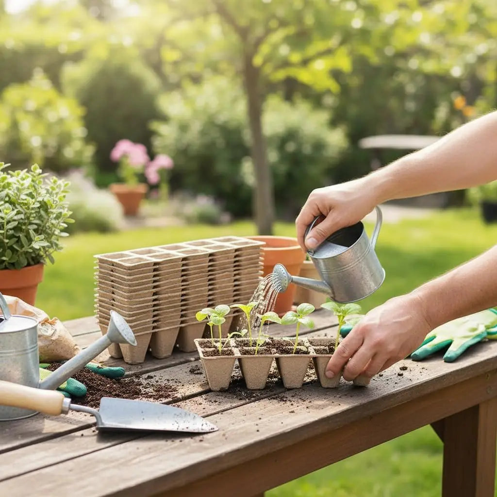 Biodegradable Seedling Trays 20/40 PCS – Eco Seed Starter Pots