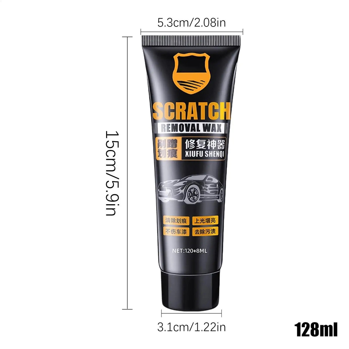 Car Scratch Repair Polishing Wax 128ml – Paint Restorer