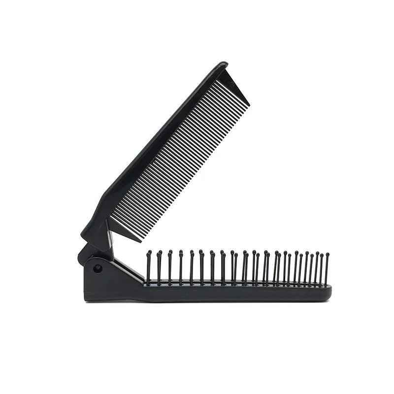 2-in-1 Folding Hair Comb | Portable Travel Pocket Brush