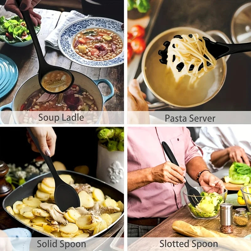 7-Piece Silicone Kitchen Utensil Set – Non-Stick Spatula & More