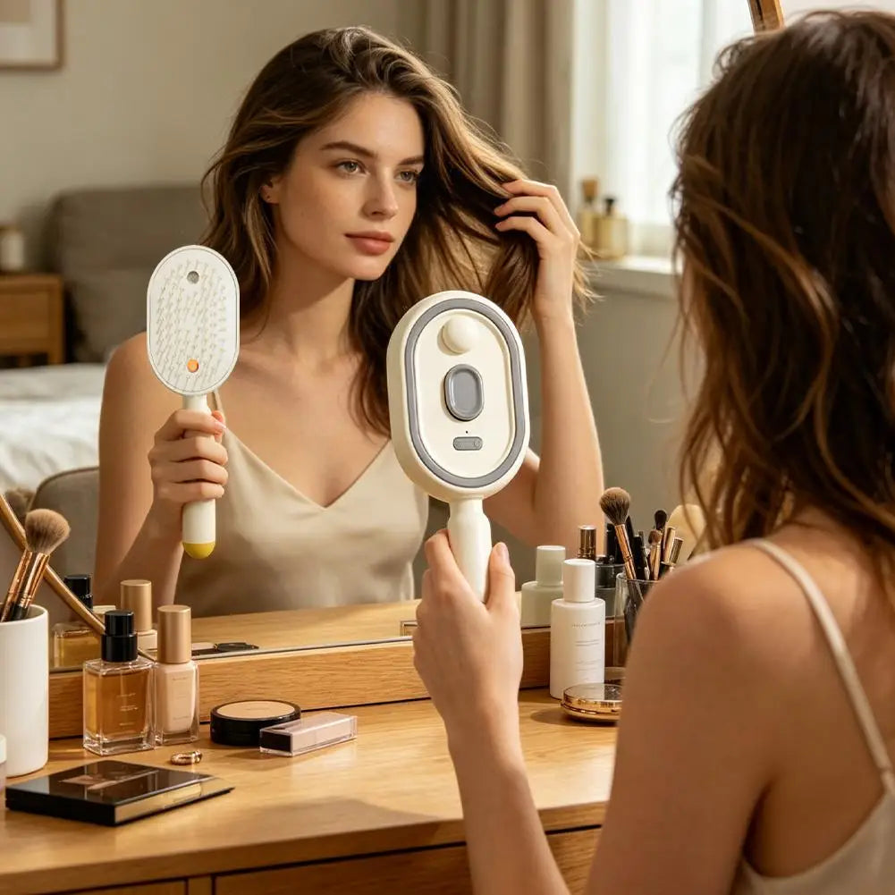2-in-1 Electric Spray Massage Comb | Ion Hair Care Tool