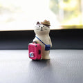 Travel-loving Cat Desktop Globe Small Office Decoration Birthday