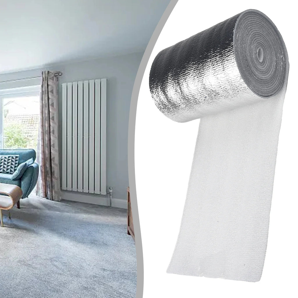 1 Roll PET Aluminized Film Wall Thermal Insulation Reflective