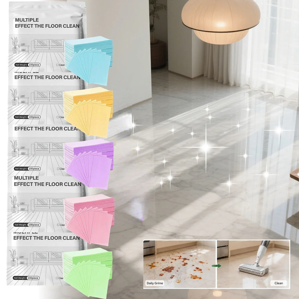 100-Pack Floor Cleaner Tablets – Multi-Surface, 5 Scents