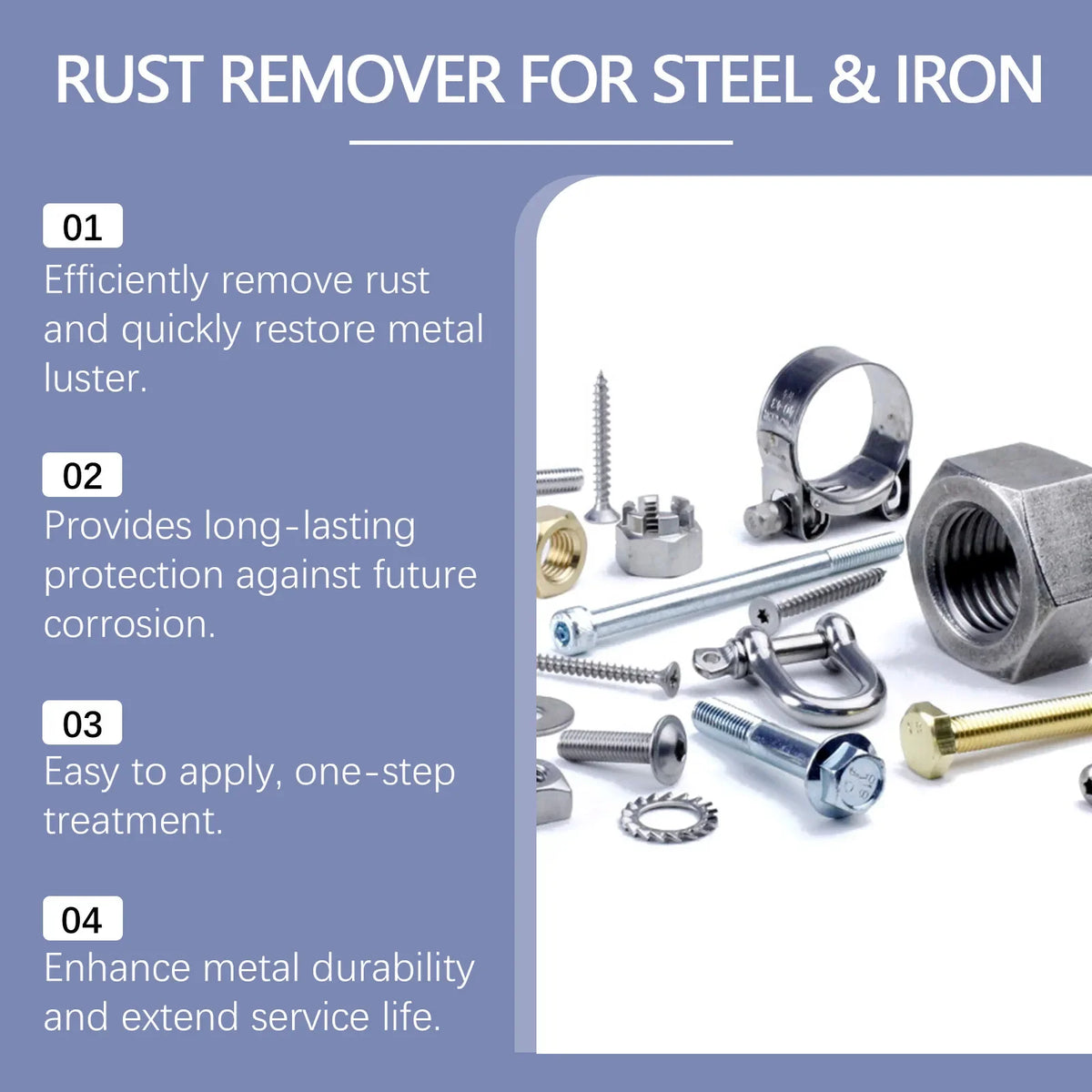 Jue-Fish Rust Remover Spray 120ml – Car Wheels & Metal Surfaces