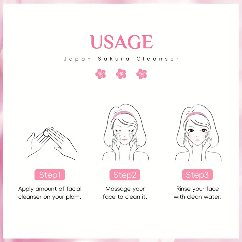SUYARUN Sakura Face Wash – Brightening Hydrating Cleanser