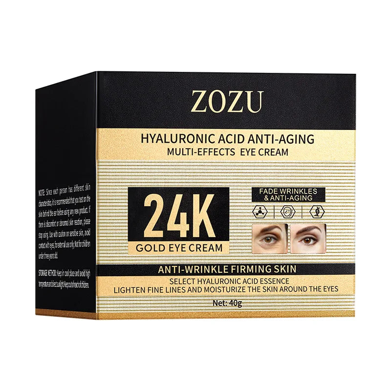 24K Gold Eye Cream 40g – Hyaluronic Acid Moisturizer