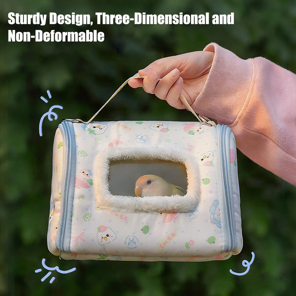 Portable Bird Travel Carrier – Insulated Parrot Bag