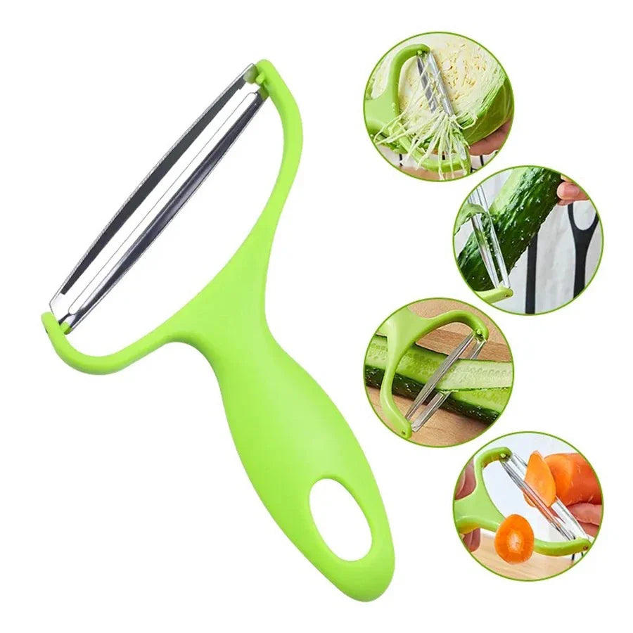 Wide Mouth Vegetable & Fruit Peeler – Stainless Steel Blade