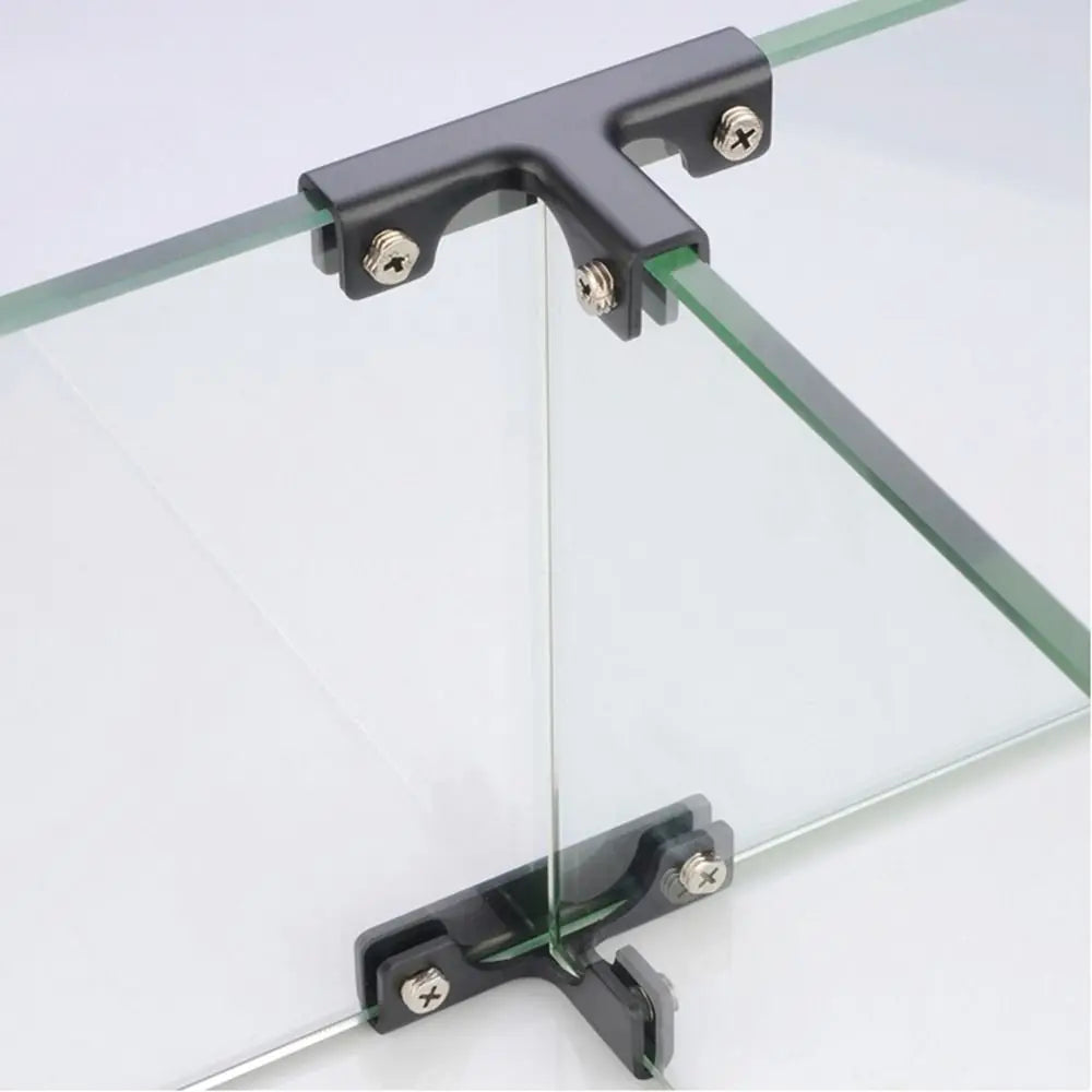 Aluminum Alloy Glass Corner Clips – L, T & Cross Angle Bracket