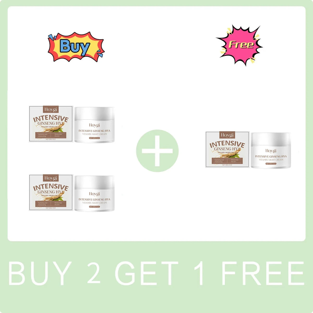 Hoygi Ginseng & Hyaluronic Acid Night Cream 30g