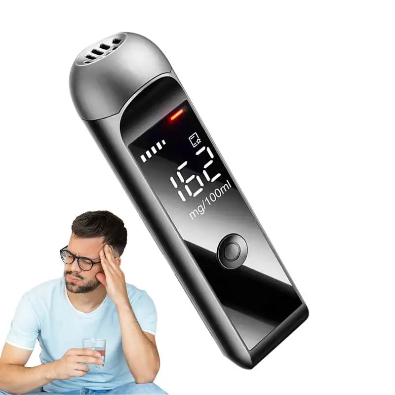 Pocket Breathalyzer Breath Alcohol Detector LED Display Tester Hand