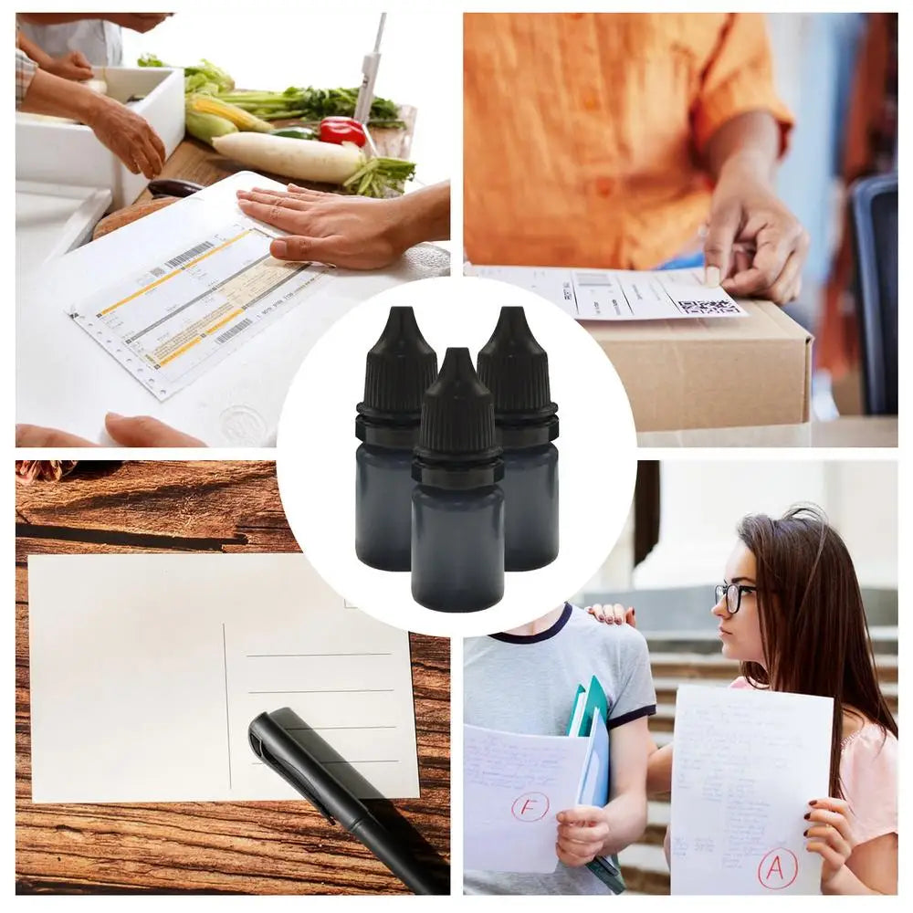 Privacy Stamp Ink Refills 3-Pack | Black Security Stamp Ink