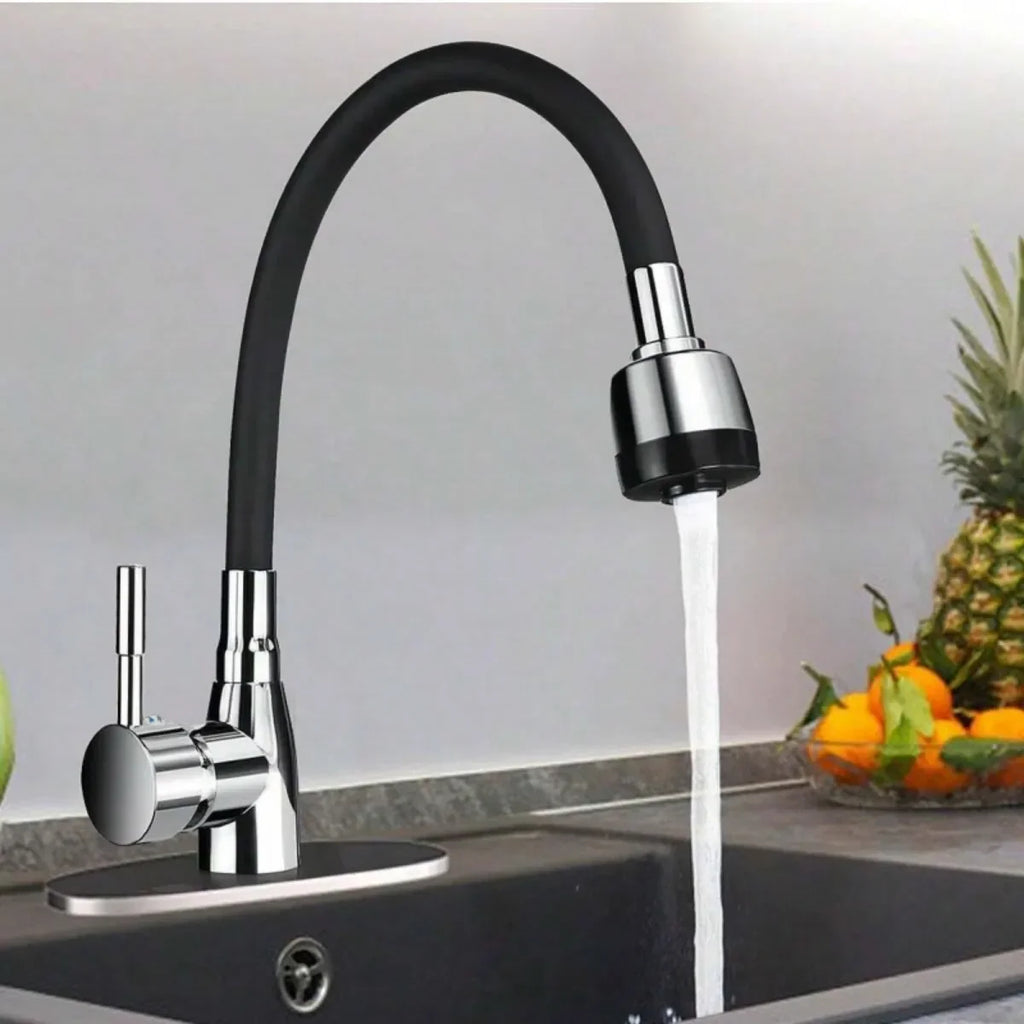 304 Stainless Steel Kitchen Faucet | Single Handle, Ceramic Valve