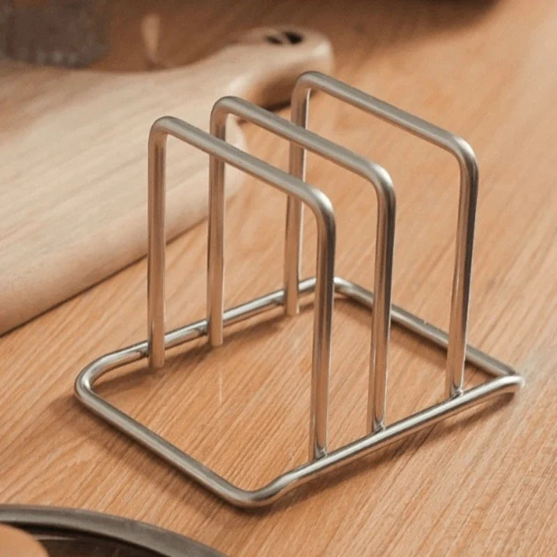 4-Pack Stainless Steel Cutting Board Rack – Kitchen Organizer