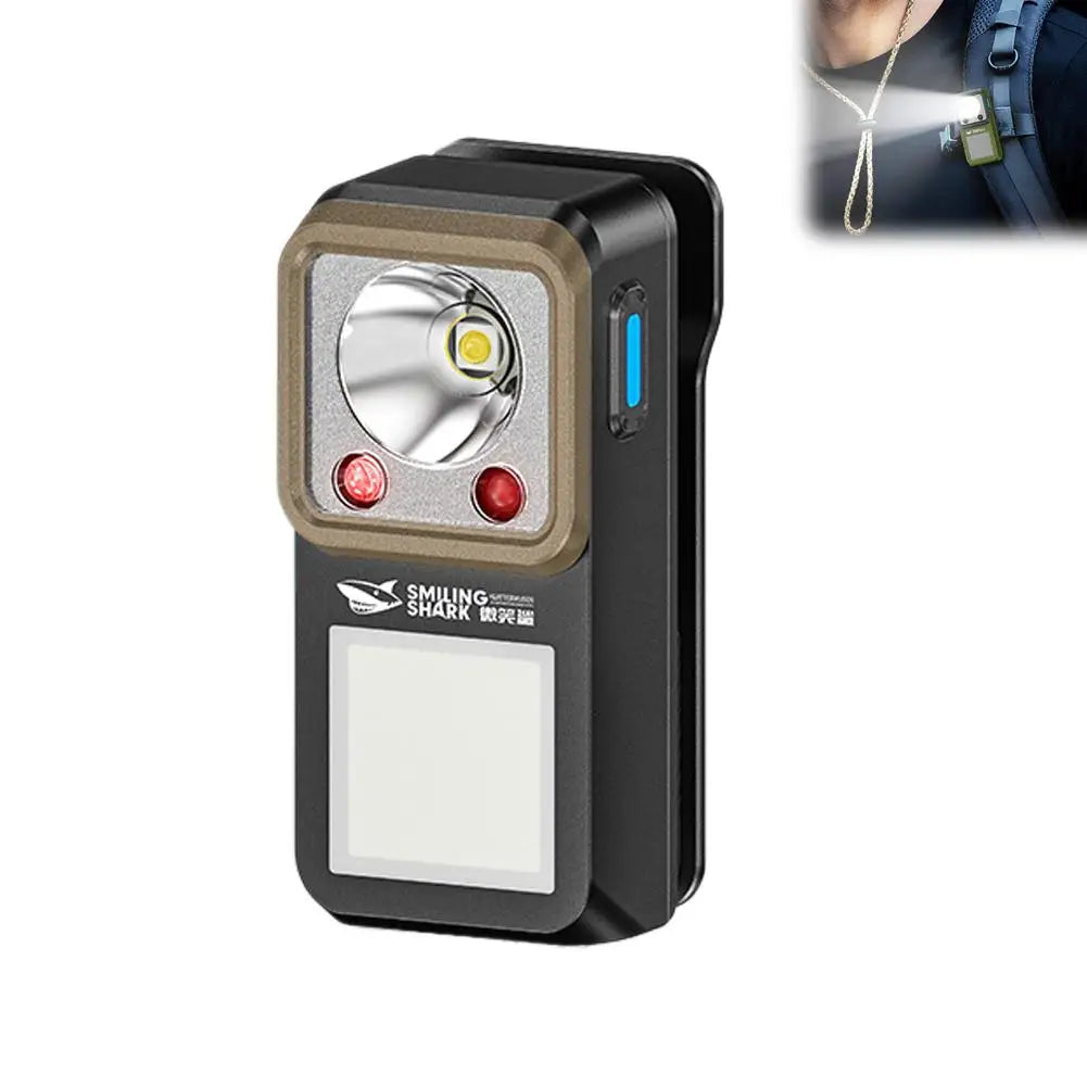 Magnetic Clip-On LED Flashlight | 6 Modes, Rechargeable