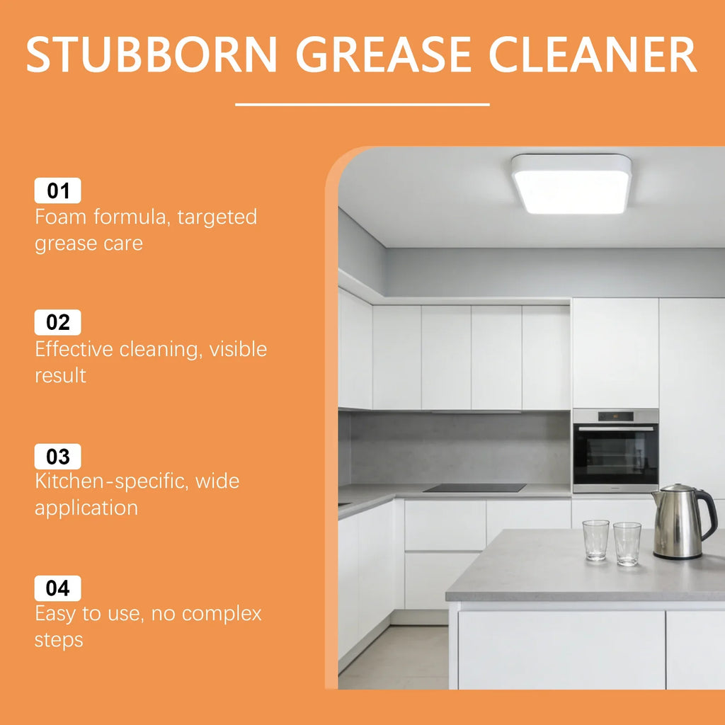 Kitchen Degreaser Foam Spray – Stove & Range Hood Cleaner