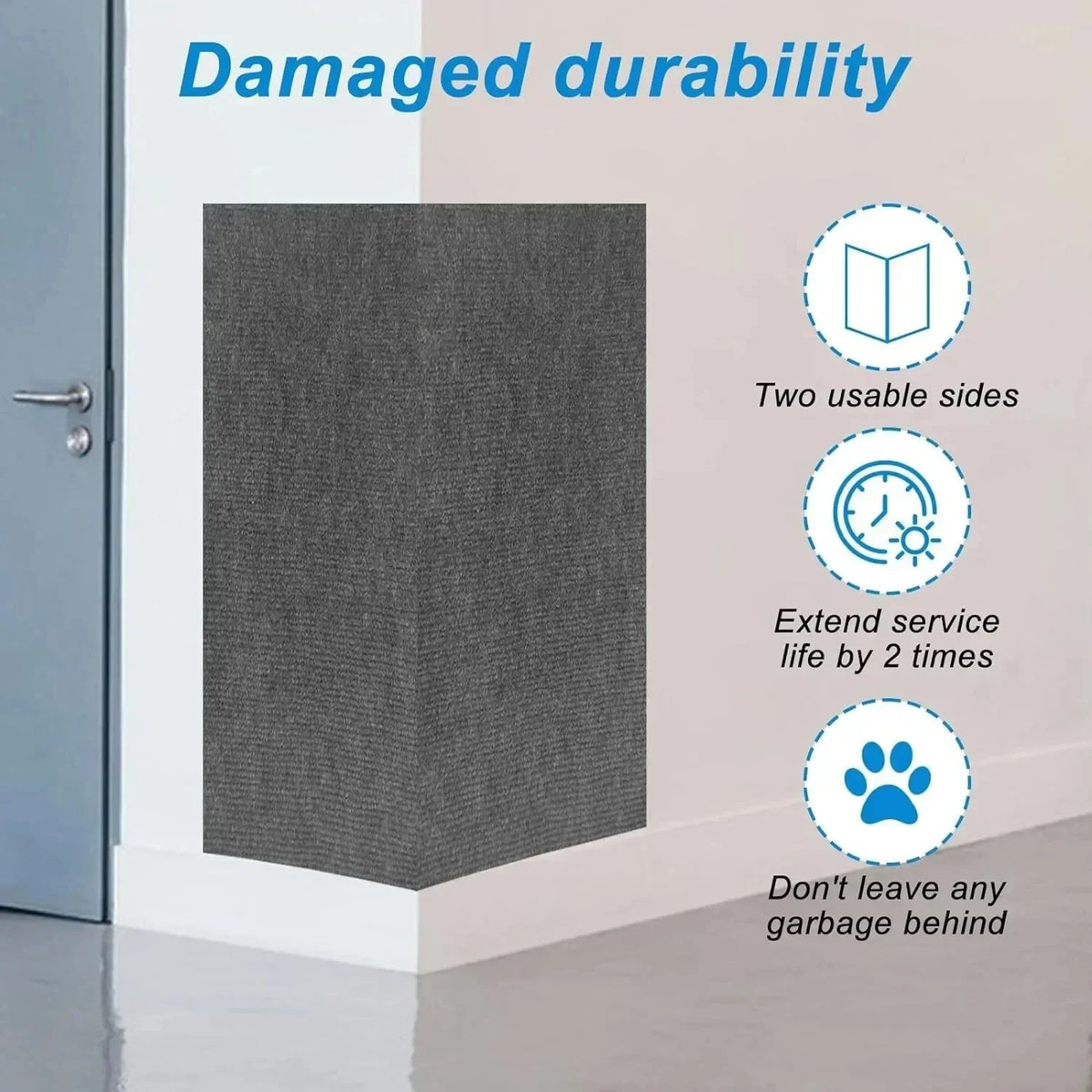 Self-Adhesive Cat Scratch Mat – Furniture Protector Pad