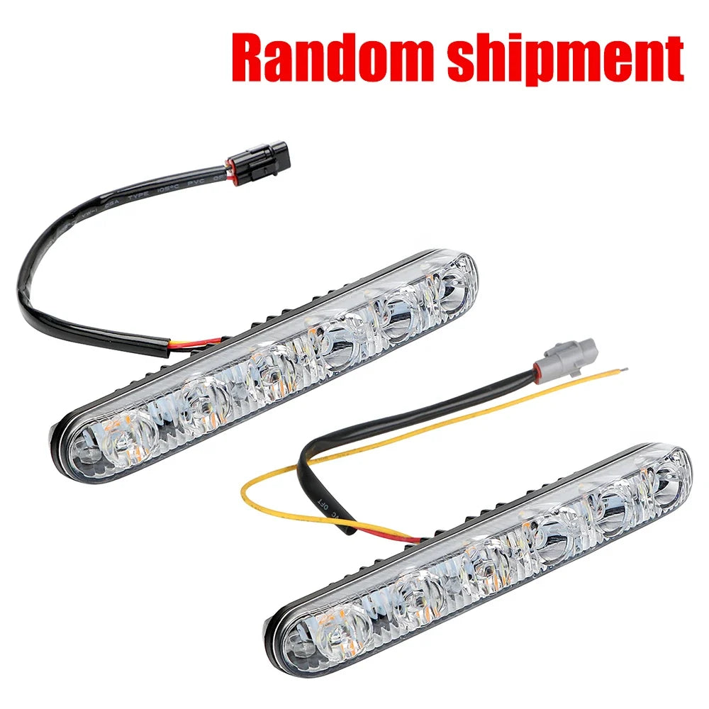 Universal DC 12V LED Daytime Running Lights with Turn Signal