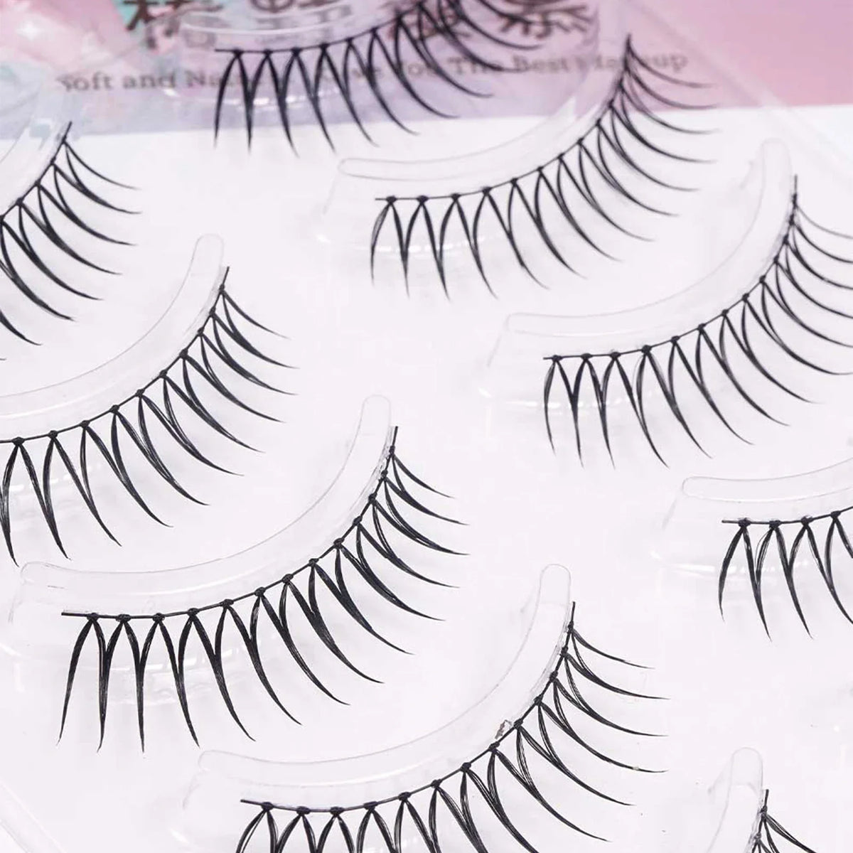 5 Pairs Fluffy U-Shape False Eyelashes | 3D Natural Strip Lashes