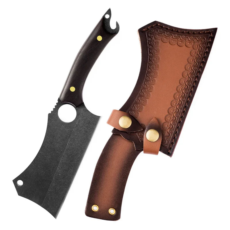 Japanese High Carbon Steel Kitchen Cleaver & Boning Knife