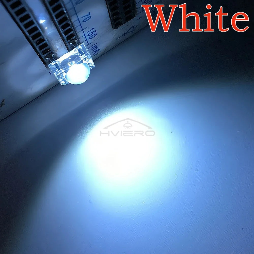 500/1000Pcs 5mm Super Flux LED Bulbs | DIY Holiday Party Lights