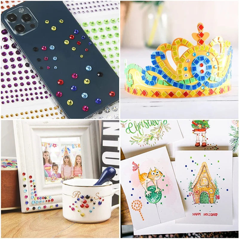 Self Adhesive Rhinestone Gem Stickers Face Nail Body Makeup Festival
