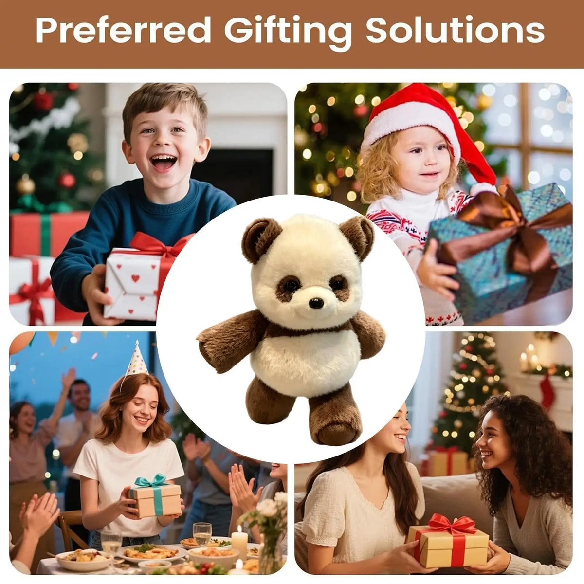 Panda Stuffed Animal 17.7in – Plush Toy & Throw Pillow