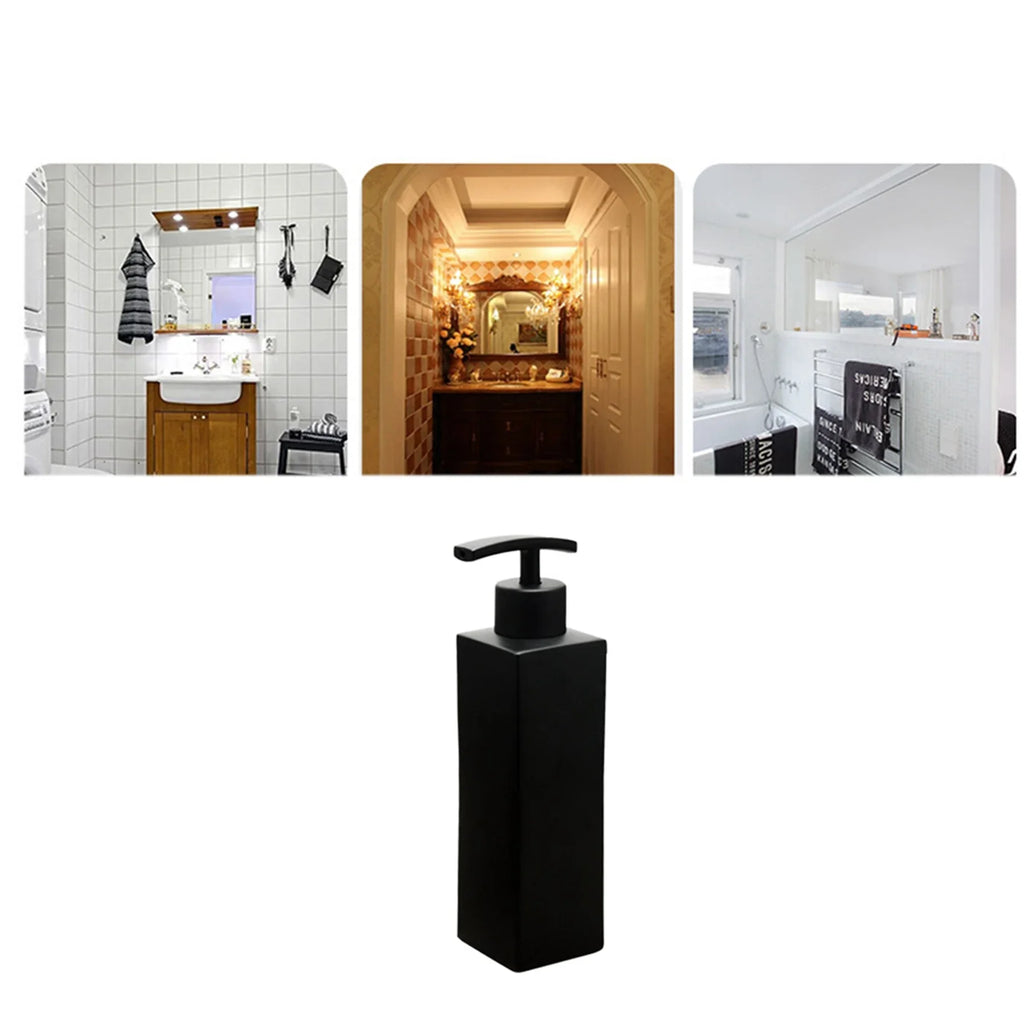 A36T-2X Stainless Steel Black Liquid Soap Dispenser Dispensers