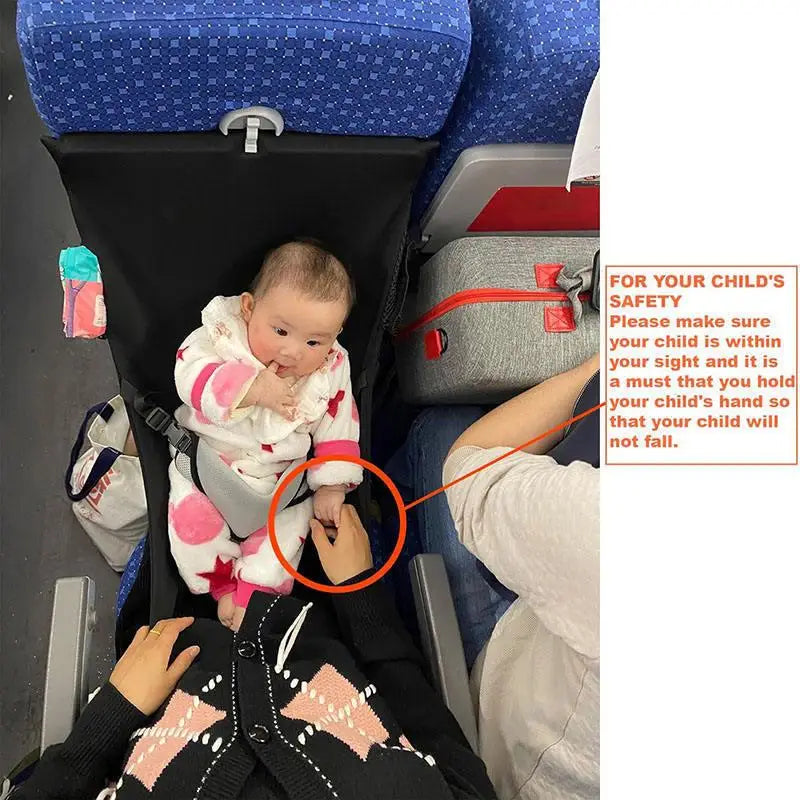 Kids Airplane Seat Extender – Foldable Travel Bed & Footrest