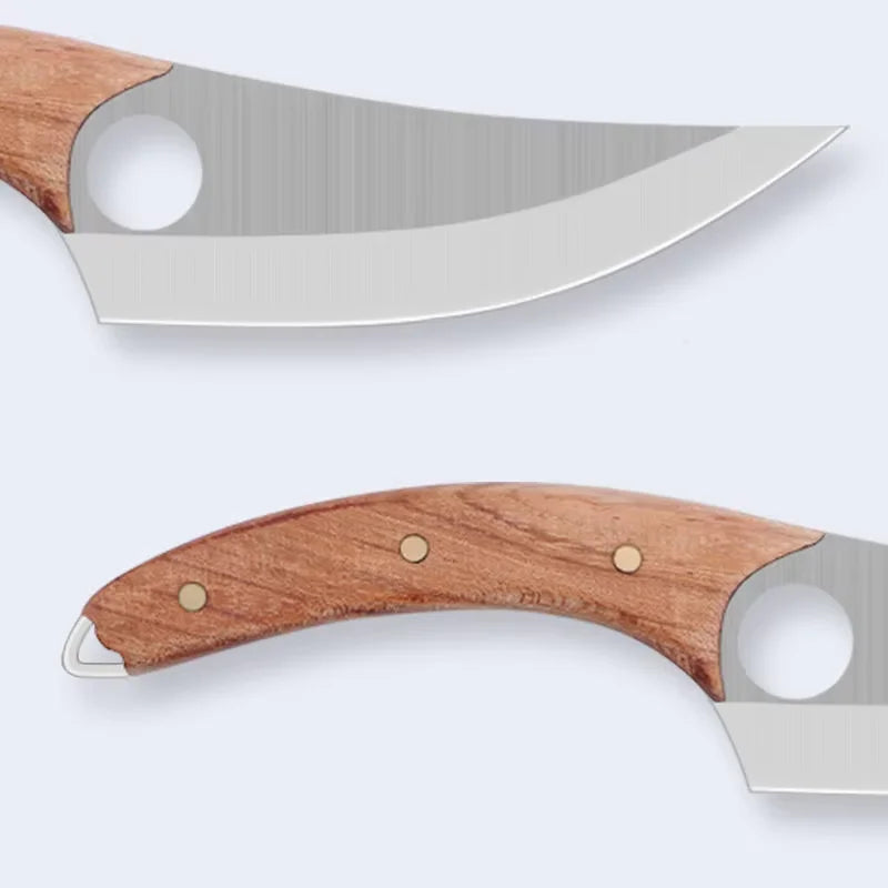 COOKCRAZE Stainless Steel Boning Knife – Rosewood Handle 16cm